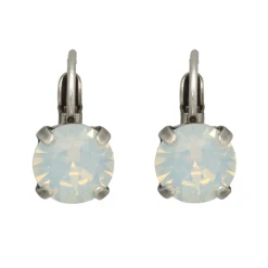 Swarovski White Opel Earrings