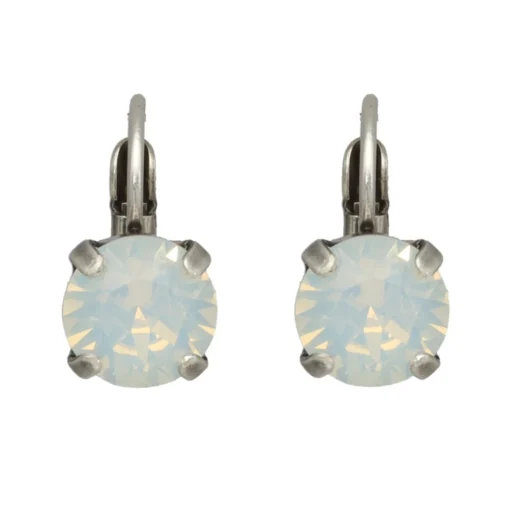 Swarovski White Opel Earrings