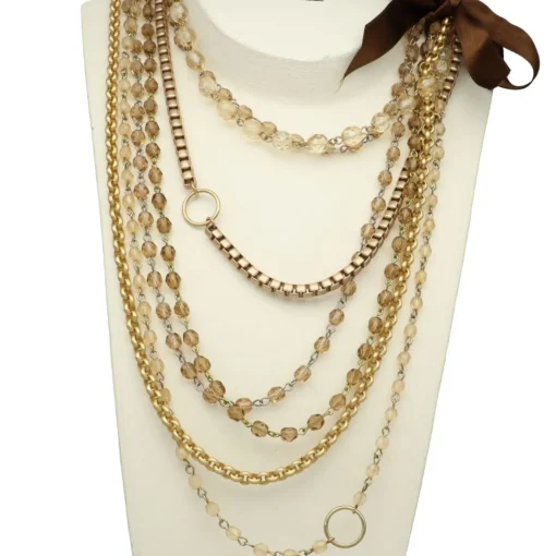 Taupe splendour necklace - Camps & Camps
