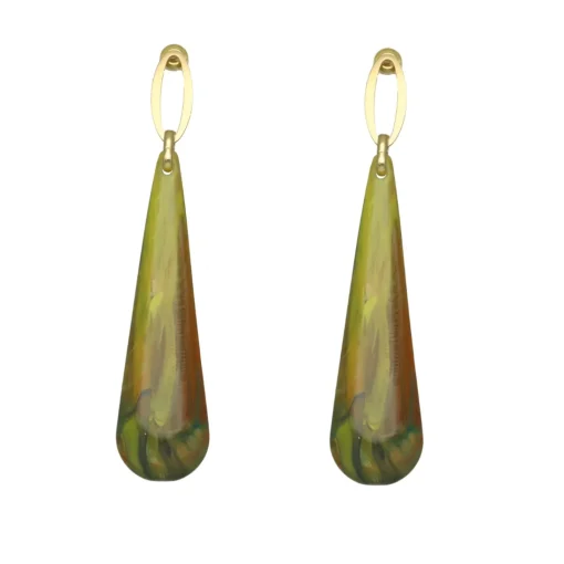 Transparent Olive Green Drop 